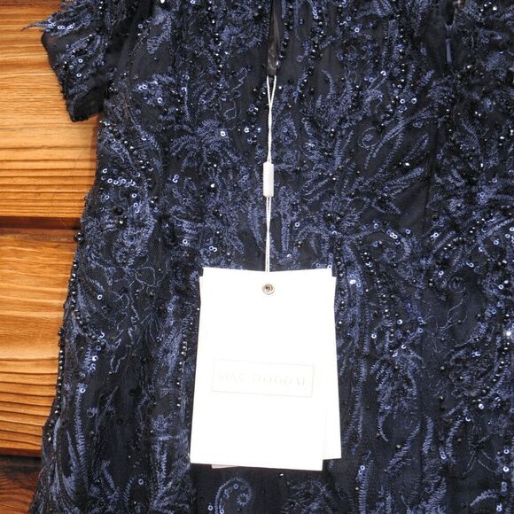 Mac Duggal 20287 Embellished Cold Shoulder Sweetheart A Line Gown Blue - Picture 15 of 16